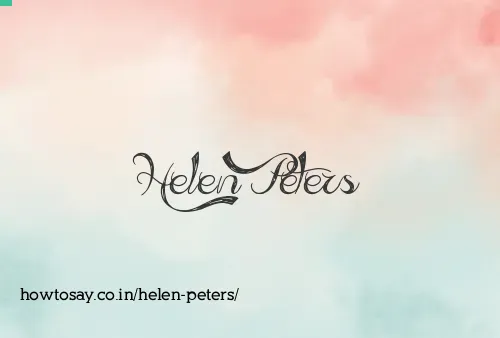 Helen Peters