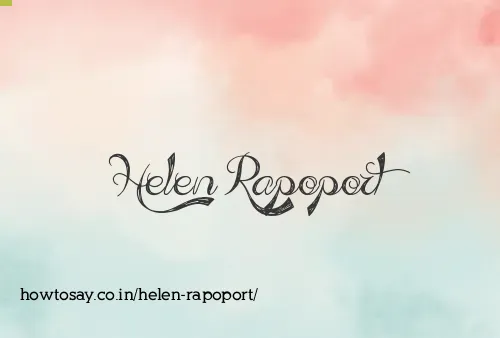 Helen Rapoport
