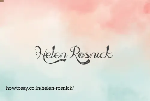 Helen Rosnick