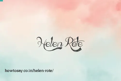 Helen Rote
