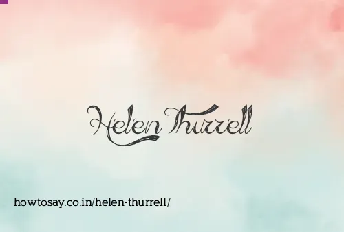Helen Thurrell