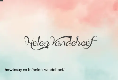 Helen Vandehoef