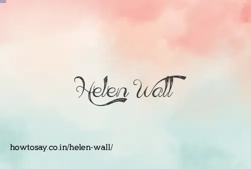 Helen Wall