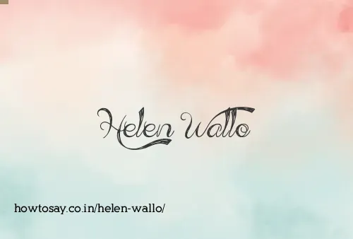 Helen Wallo