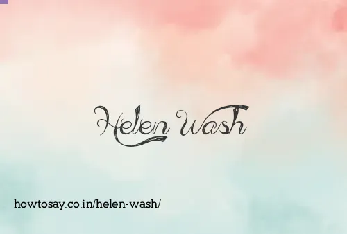 Helen Wash