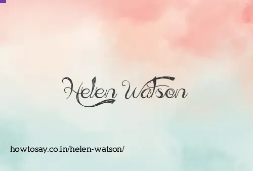 Helen Watson