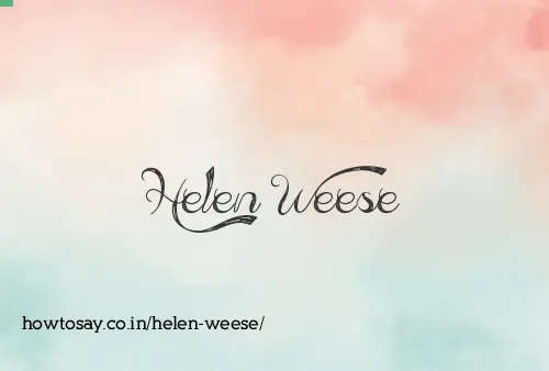 Helen Weese