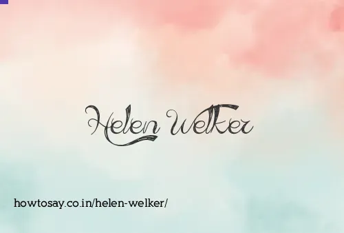 Helen Welker