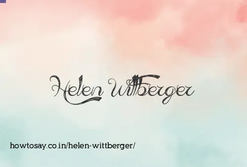 Helen Wittberger