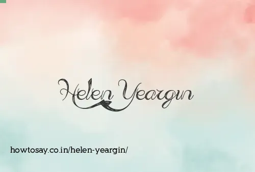 Helen Yeargin