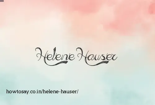 Helene Hauser