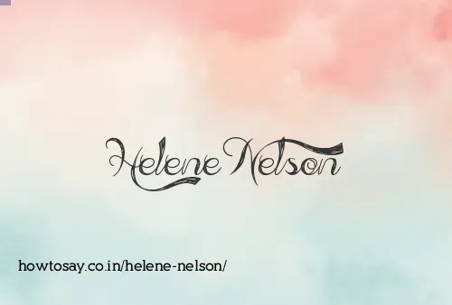 Helene Nelson