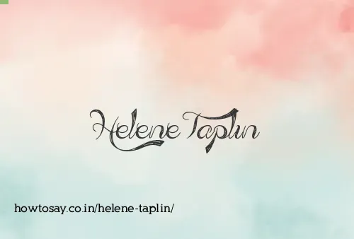 Helene Taplin