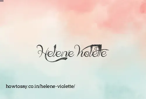 Helene Violette