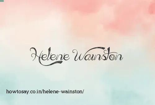 Helene Wainston