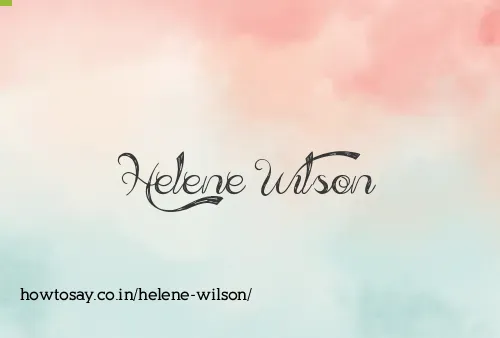Helene Wilson