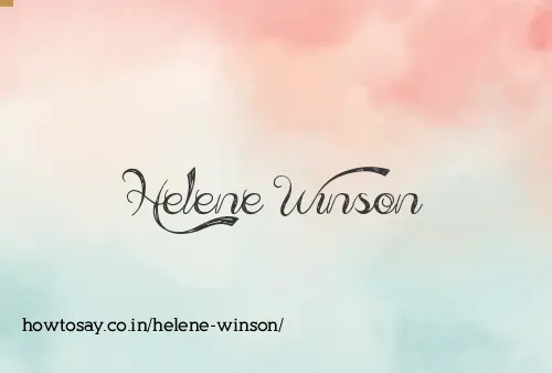 Helene Winson