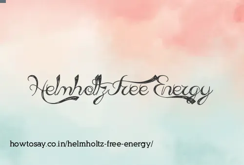 Helmholtz Free Energy
