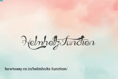 Helmholtz Function