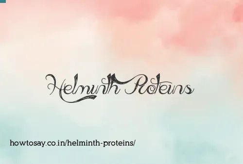 Helminth Proteins