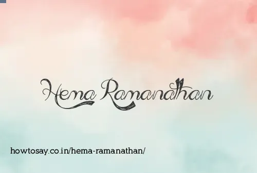 Hema Ramanathan