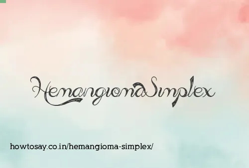 Hemangioma Simplex