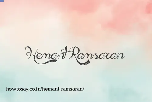 Hemant Ramsaran