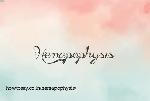 Hemapophysis