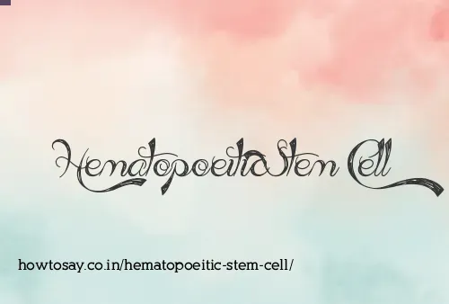 Hematopoeitic Stem Cell