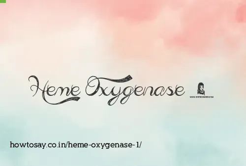 Heme Oxygenase 1