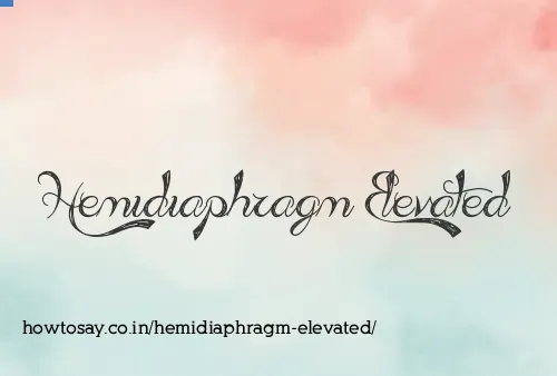 Hemidiaphragm Elevated