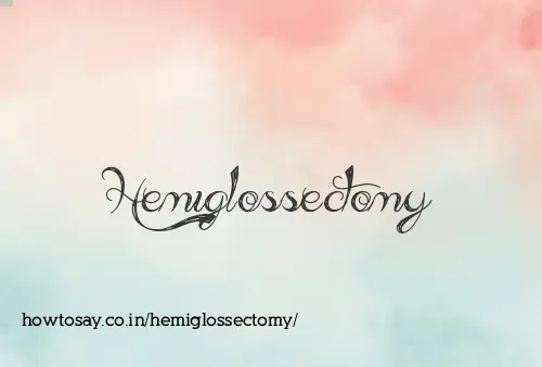 Hemiglossectomy