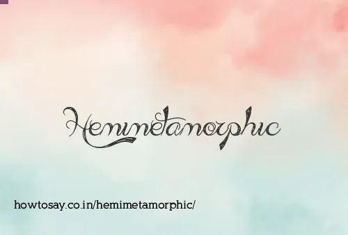 Hemimetamorphic
