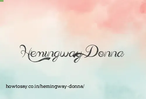 Hemingway Donna