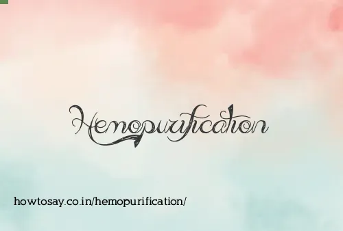 Hemopurification