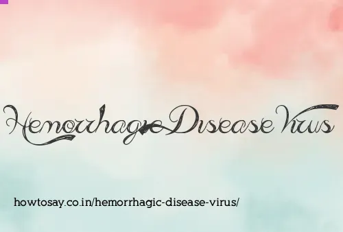 Hemorrhagic Disease Virus