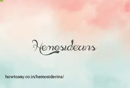 Hemosiderins
