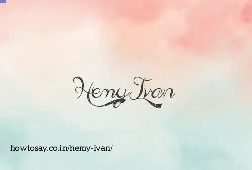Hemy Ivan