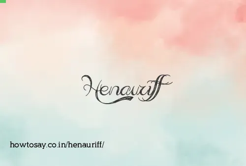 Henauriff