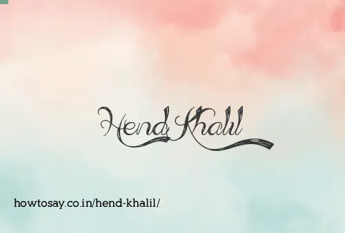 Hend Khalil