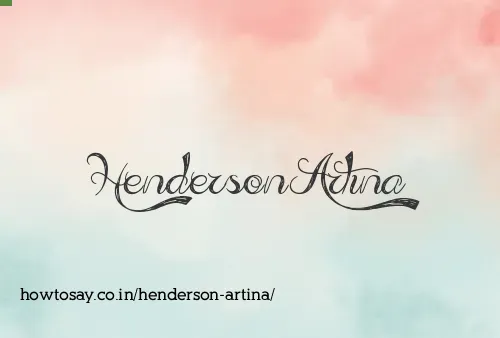 Henderson Artina