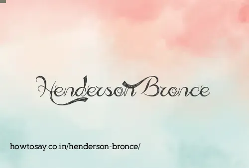Henderson Bronce