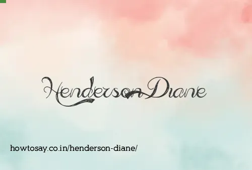Henderson Diane