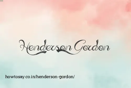 Henderson Gordon