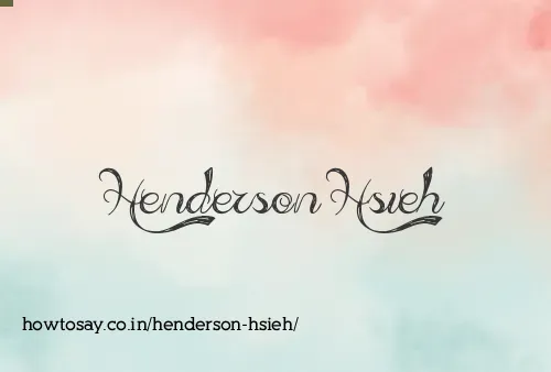 Henderson Hsieh