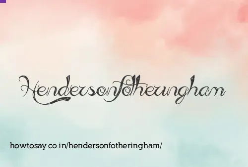 Hendersonfotheringham