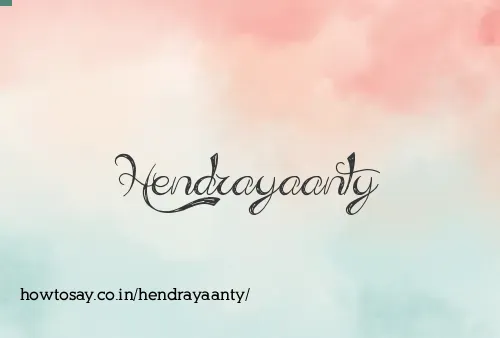 Hendrayaanty