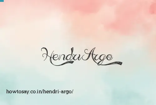 Hendri Argo