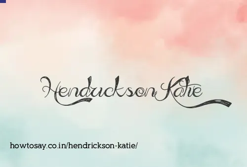 Hendrickson Katie