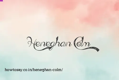 Heneghan Colm